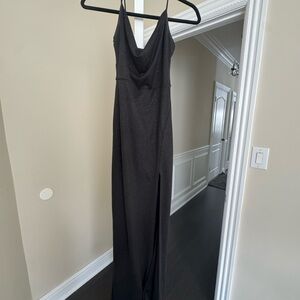 Windsor Black Sparkle Maxi Dress